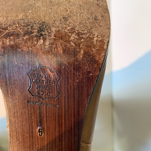 Leather Cowboy boots Sz 5 - Picture 3 of 6